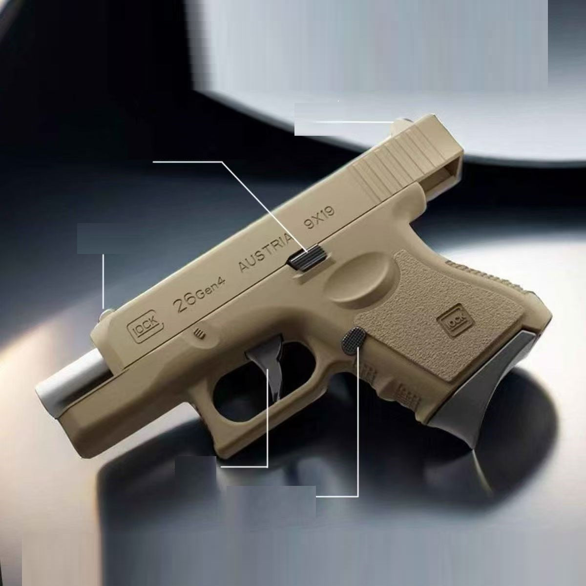 Glock G26 Toy Gun