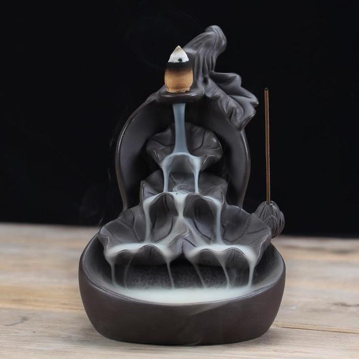 Buddha Incense Burner With Waterfall Effect - Inspire Uplift