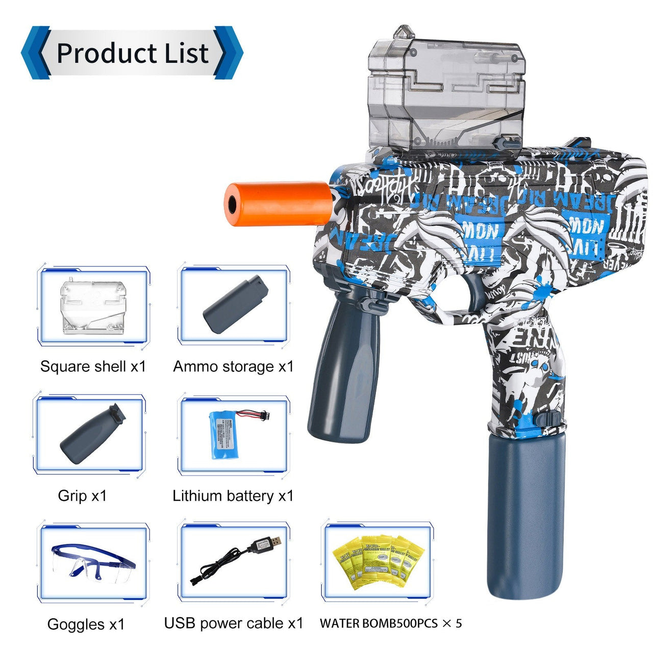 MP9 Electric Splatter Ball Blaster